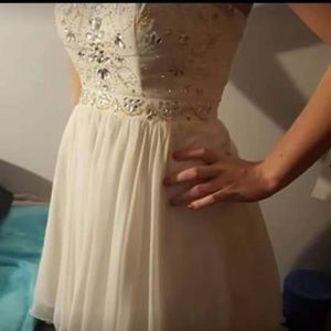 Strapless homecoming dress